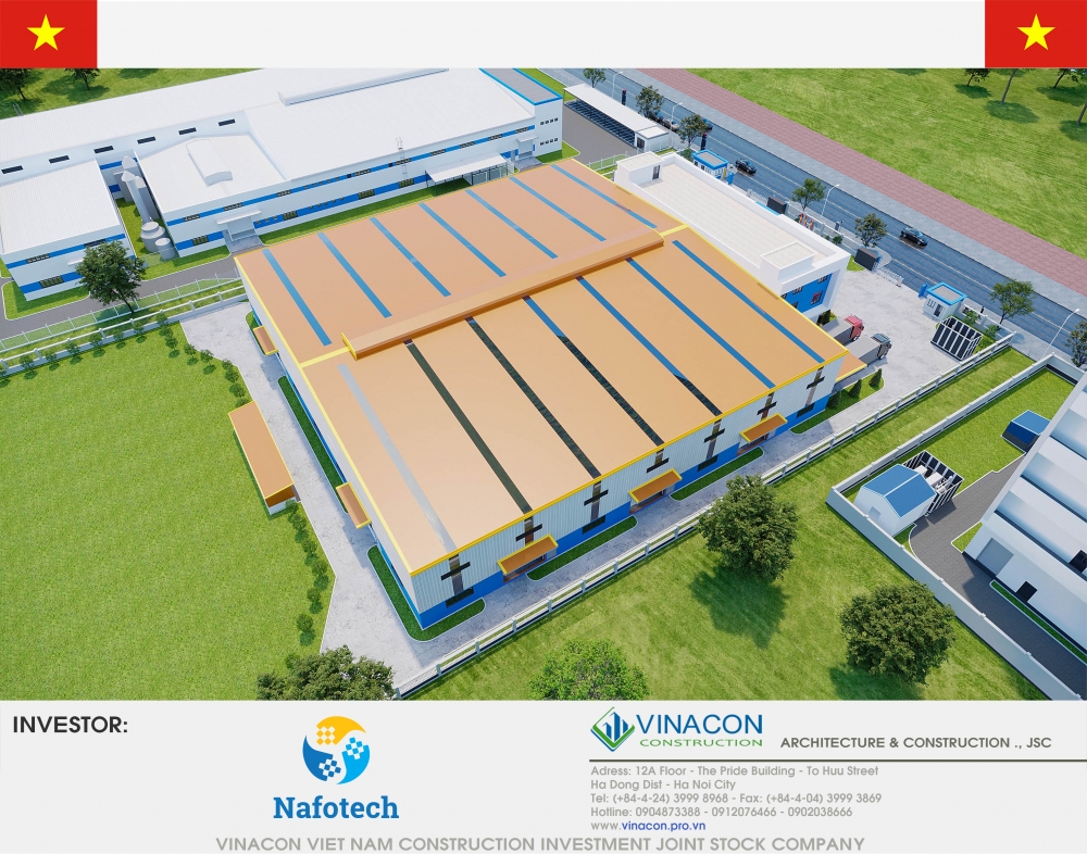 Vinacon trúng thầu dự án nhà máy thực phẩm tại KCN Đồng Văn I